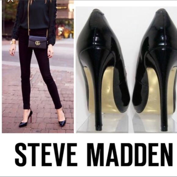 Steve Madden Shoes - Steve Madden Meltz Leather Closed Toe High Heel